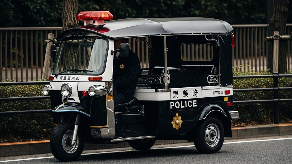 オート三輪パトロールカー