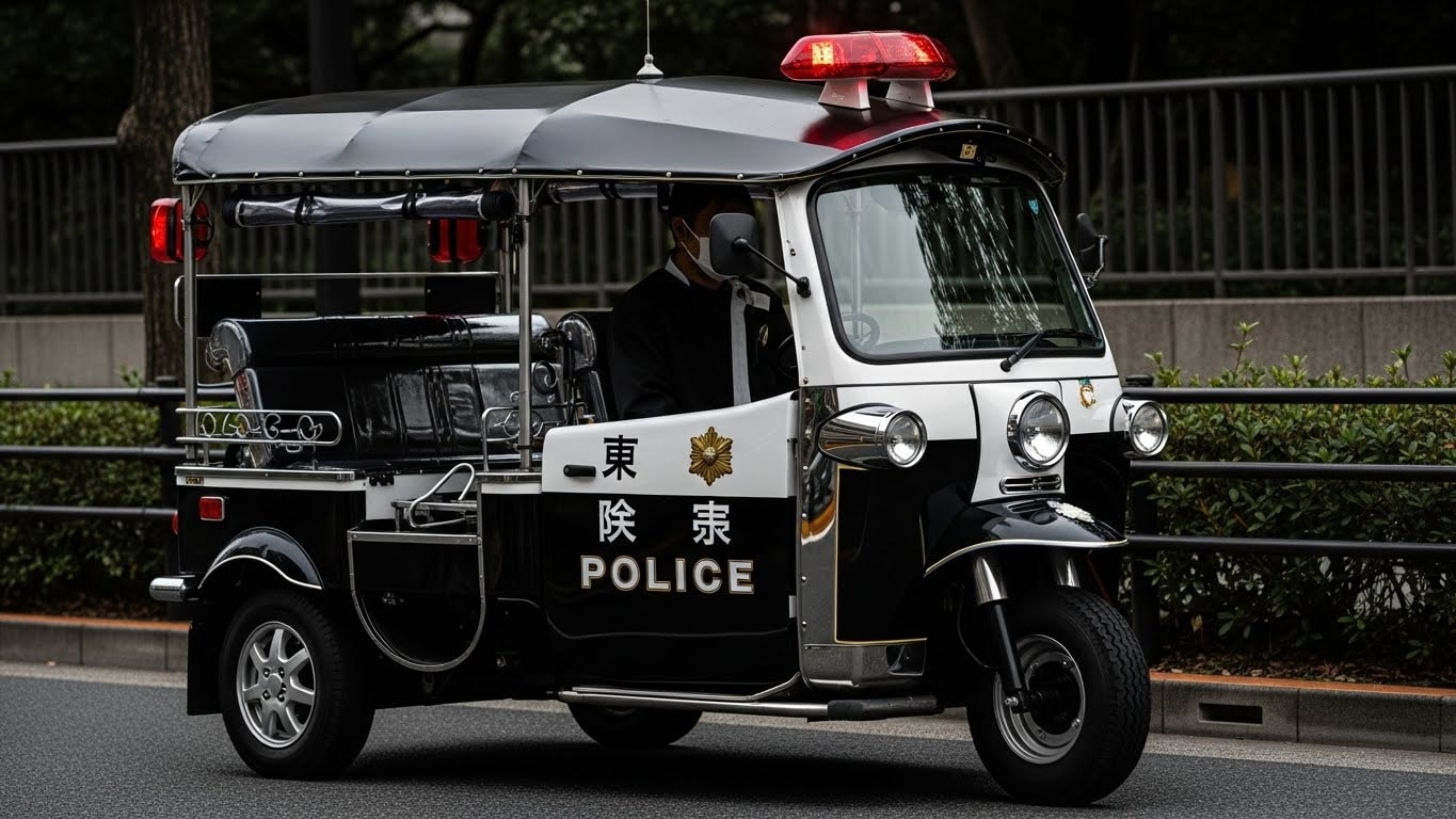オート三輪パトロールカー | の人気AIイラスト・グラビア