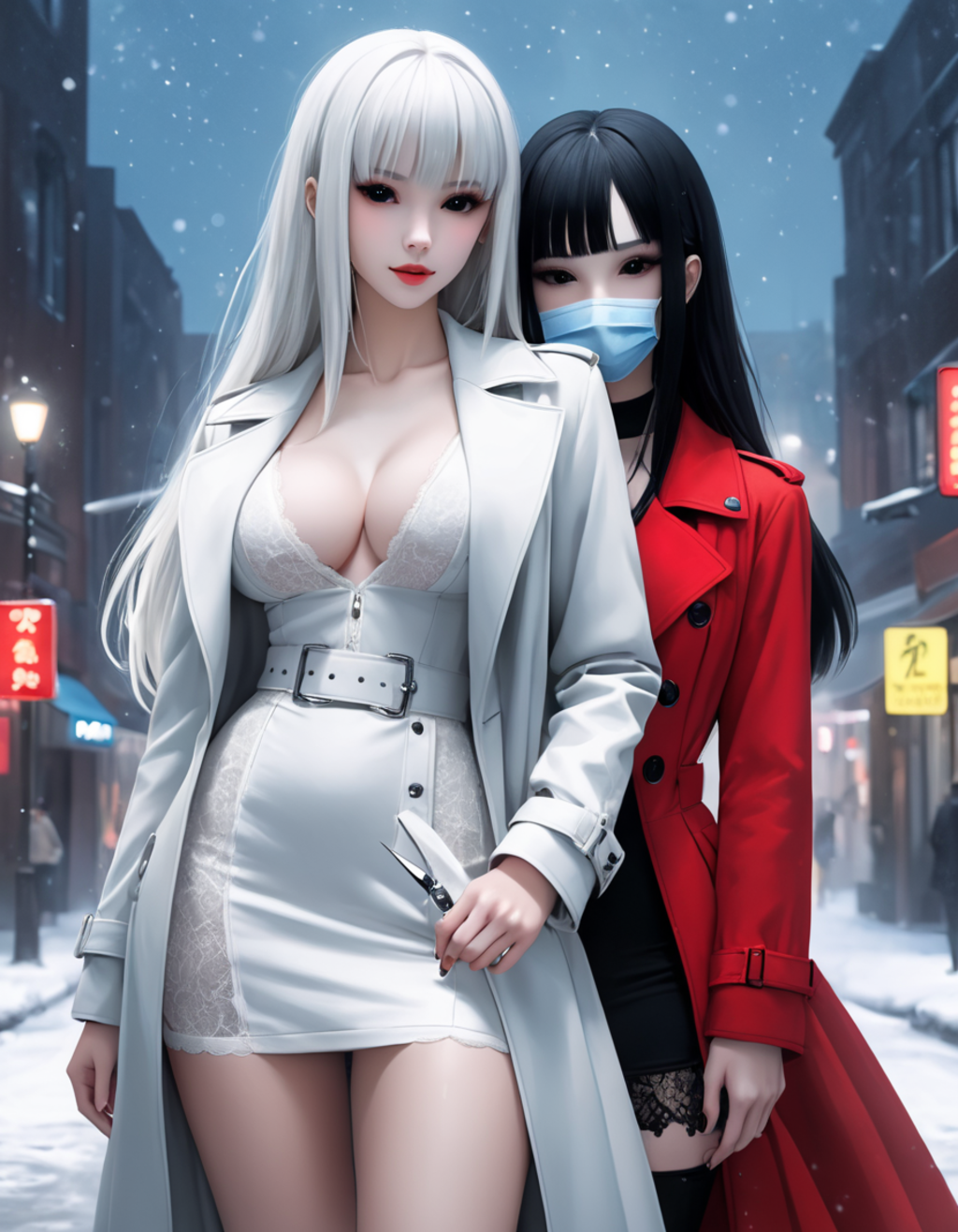 雪女「あたし……きれい？」口裂け女「ちょｗｗｗそれあたしのセリフｗｗｗ」