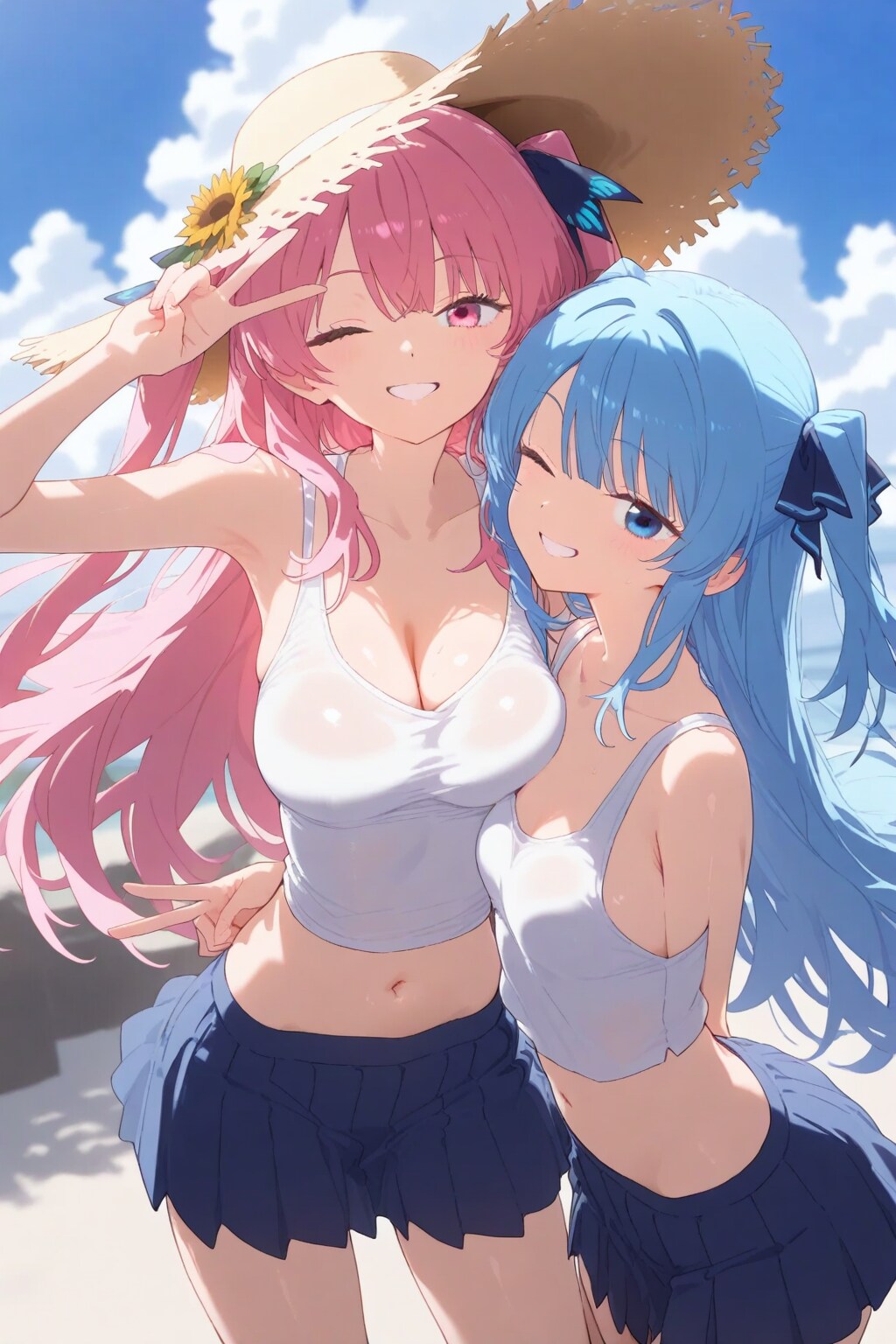 髪と目の色違いで双子出したい