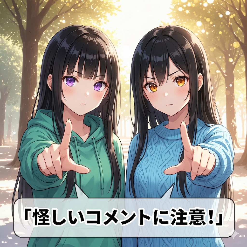 【追記あり】怪しいコメントがあります！