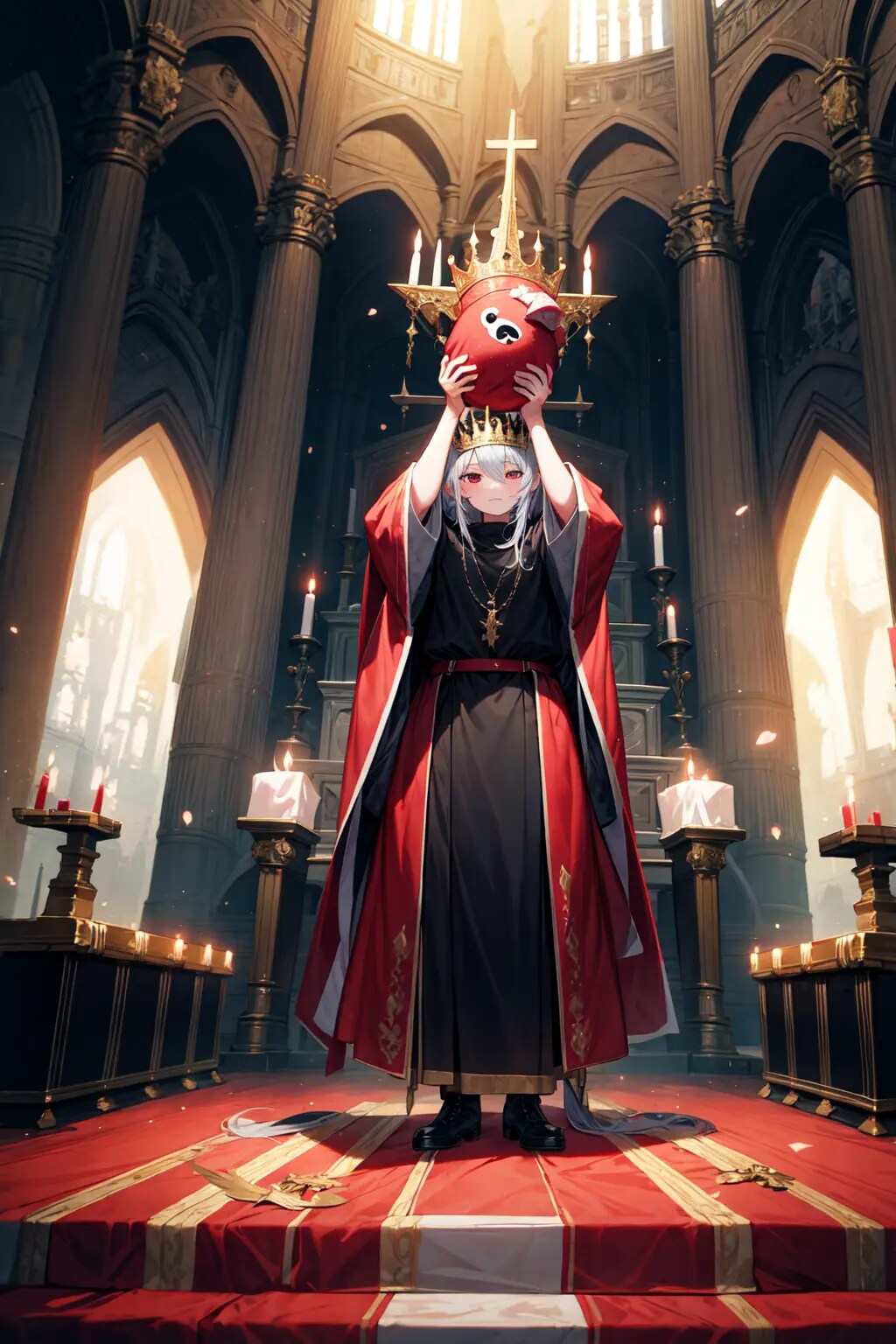 ハム？を掲げる魔王？