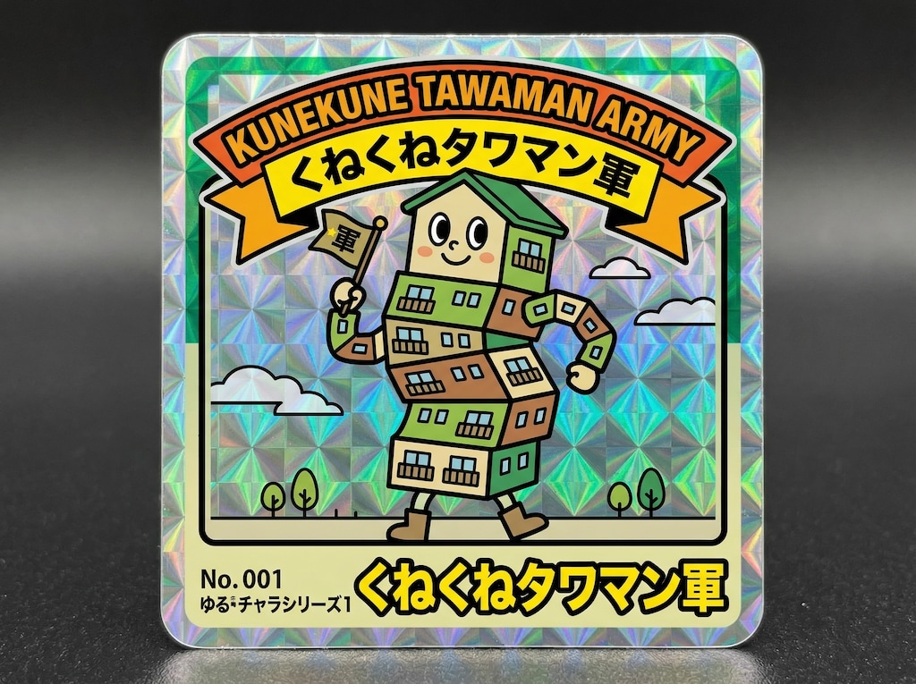 くねくねタワマン軍シール