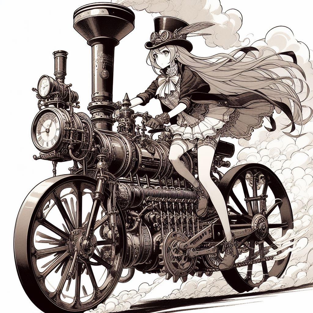 蒸気機関バイク1