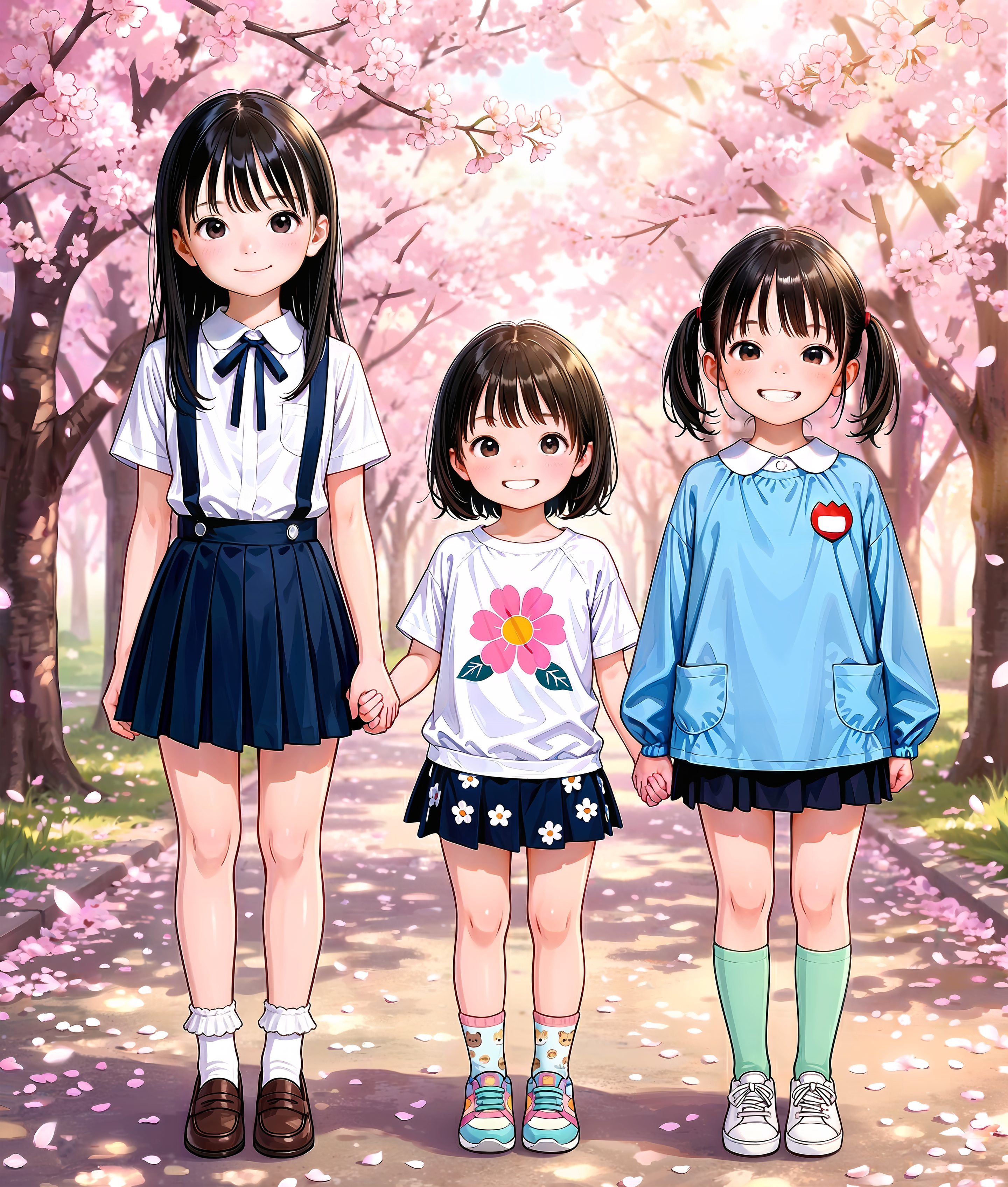 はじめまして！三姉妹。 | の人気AIイラスト・グラビア