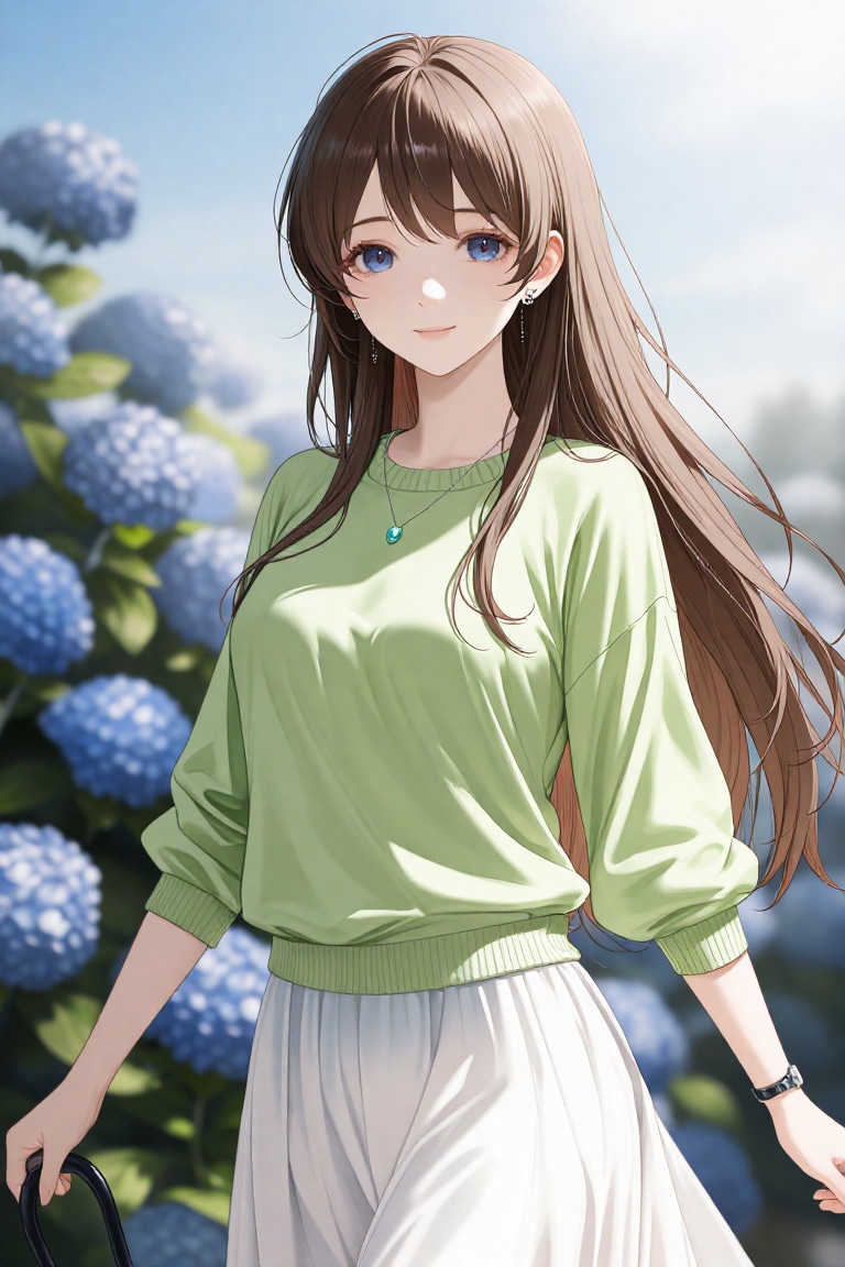 先輩と紫陽花デート
