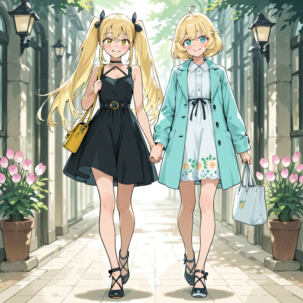 二人でおでかけ | の人気AIイラスト・グラビア