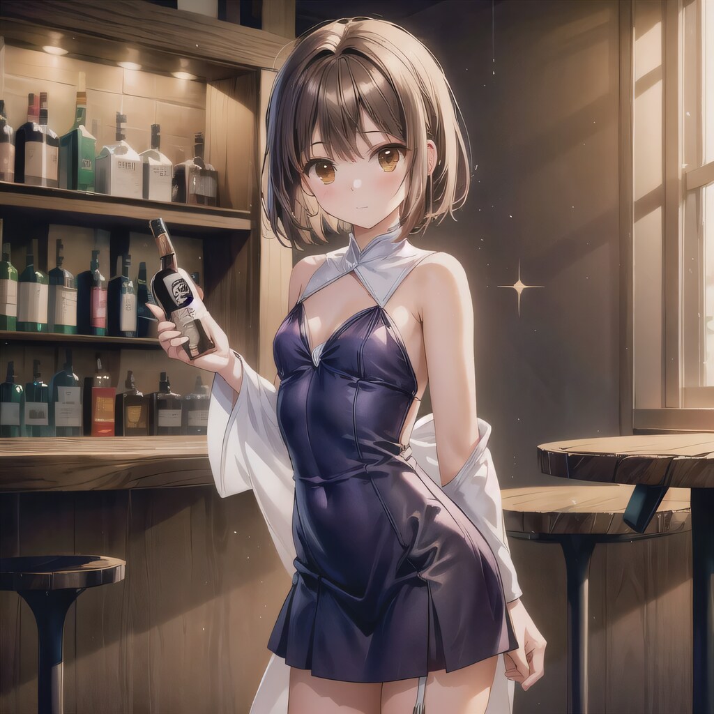 茶髪ボブで酒場の少女５