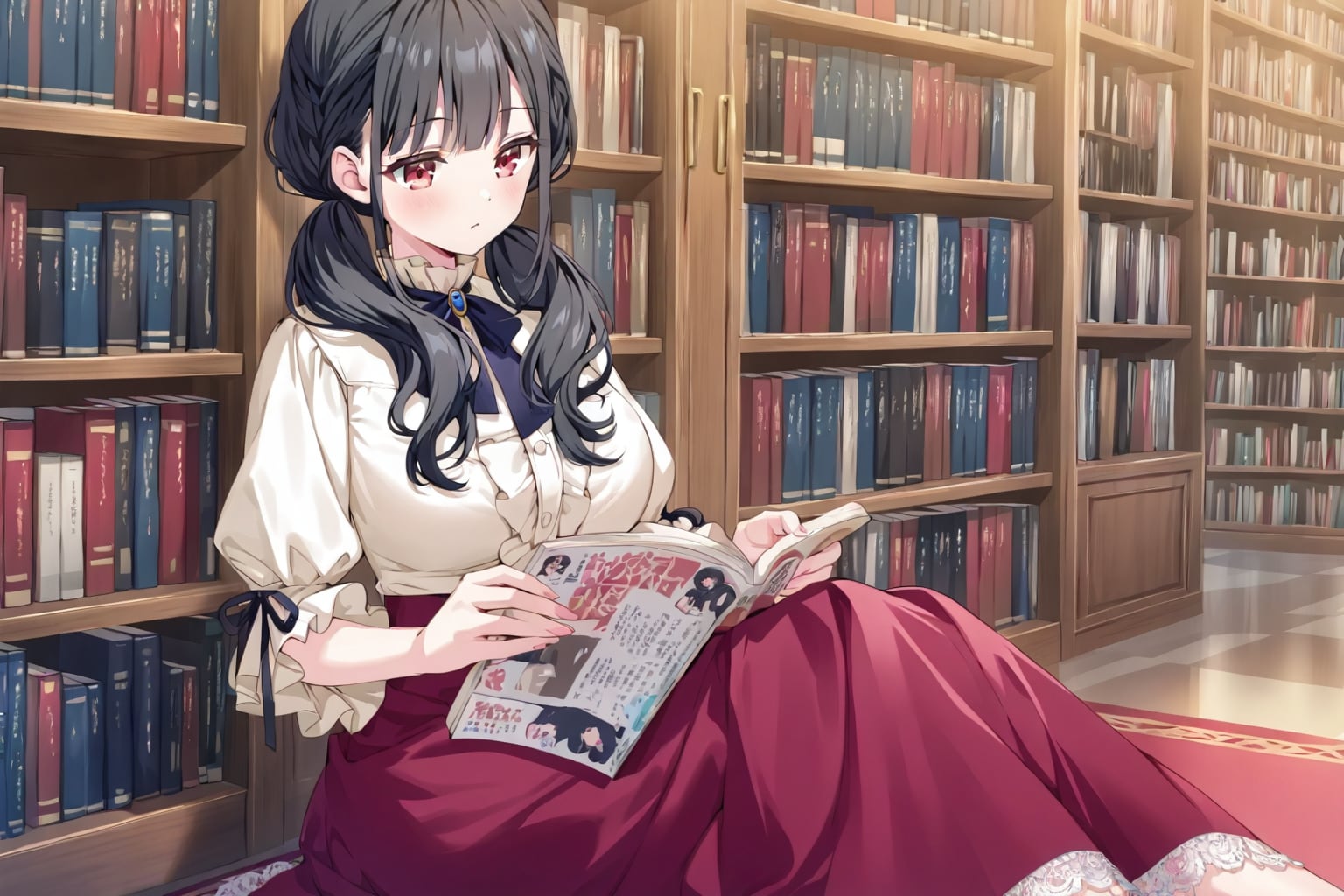 図書館に
