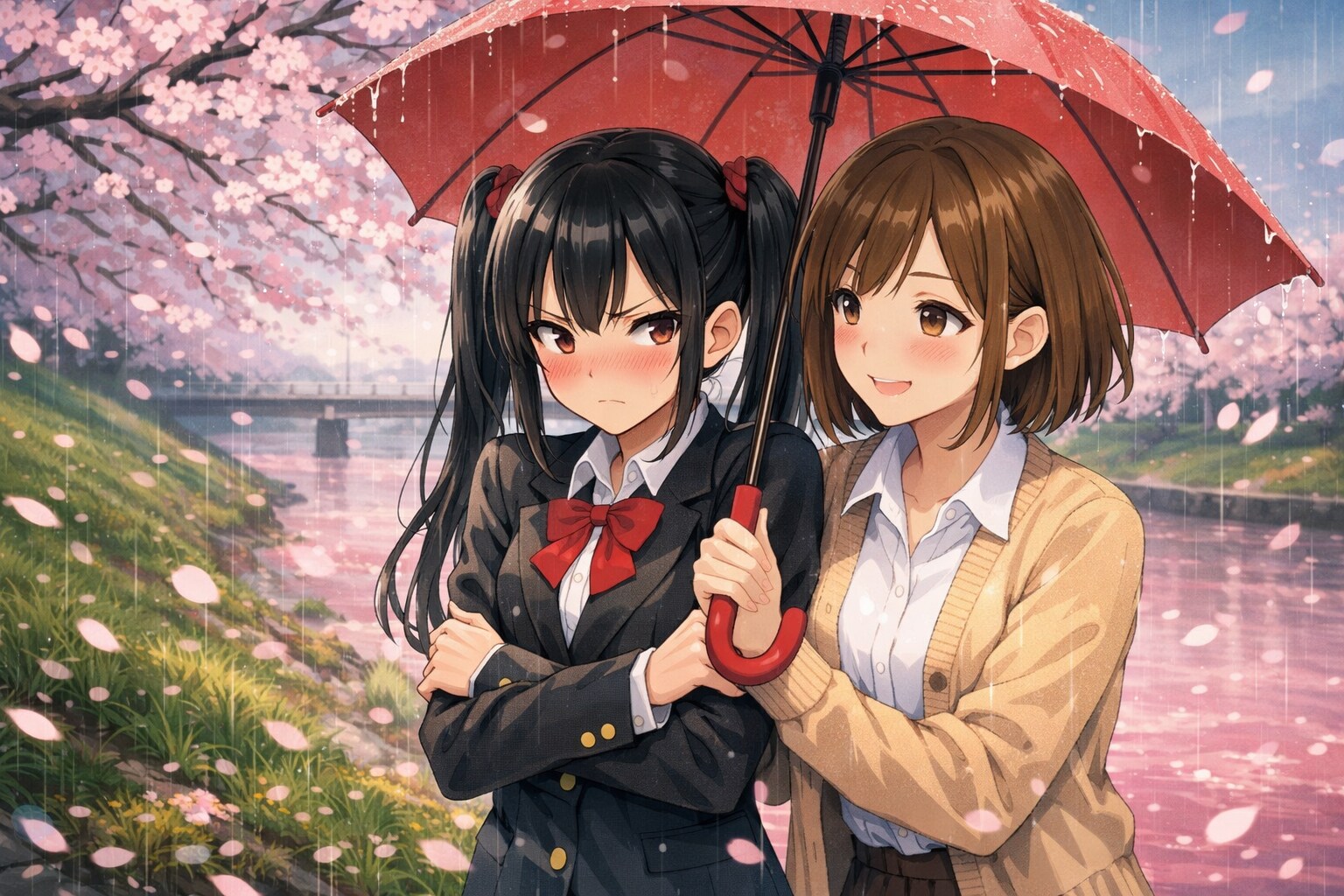 花散らしの雨。