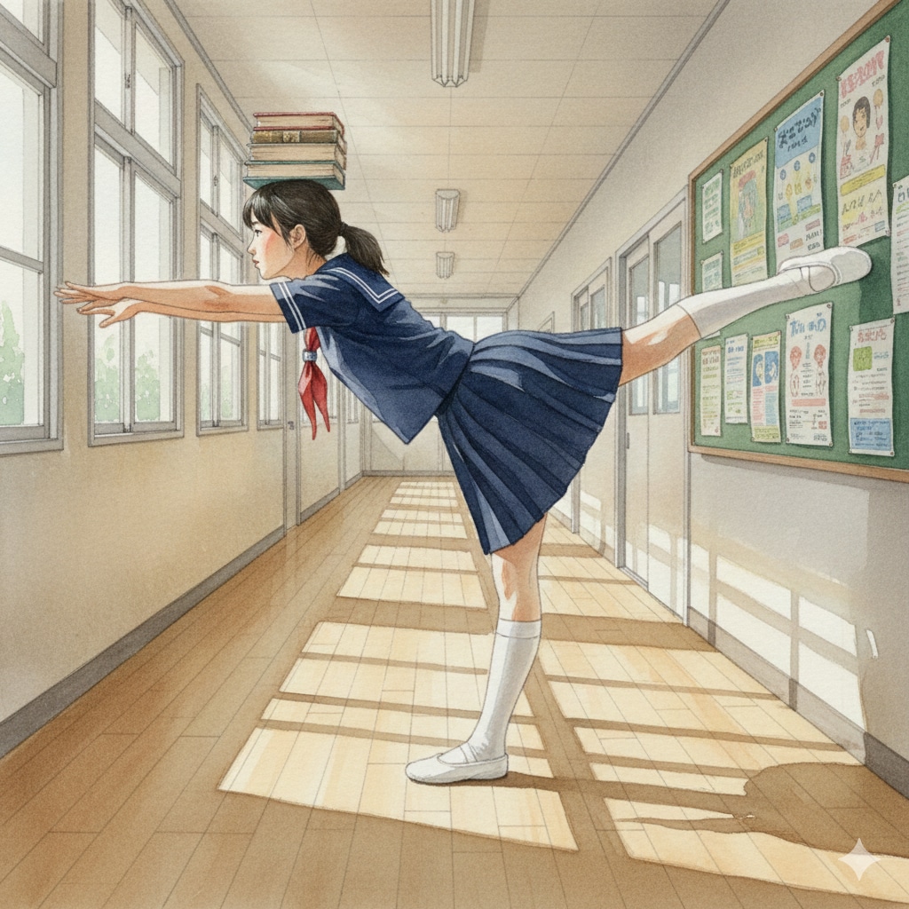 頭に本を乗せる | の人気AIイラスト・グラビア