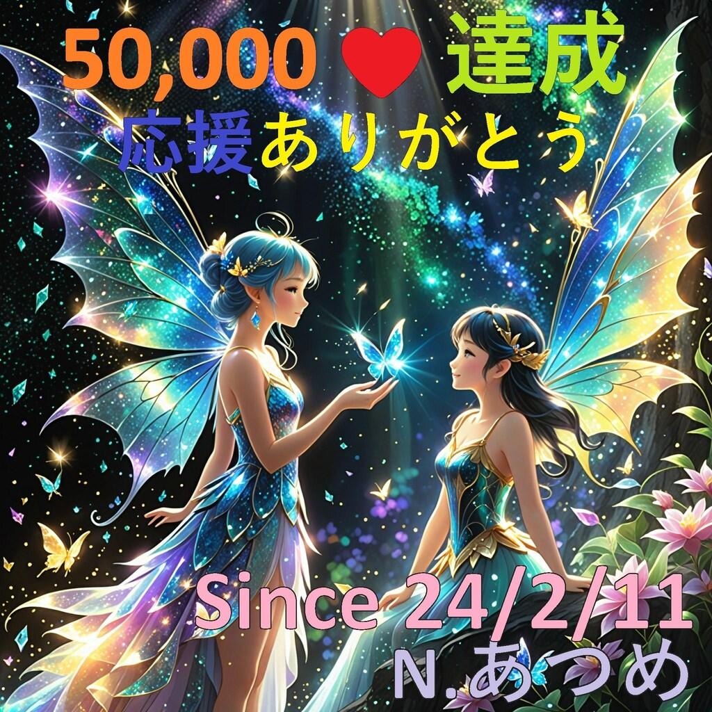 60,000いいね感謝の記念絵💙