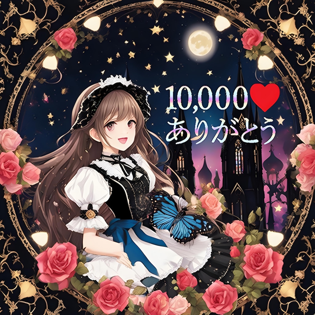 60,000いいね感謝の記念絵💙