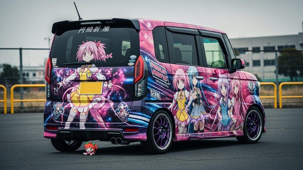 N-BOXまどマギ痛車