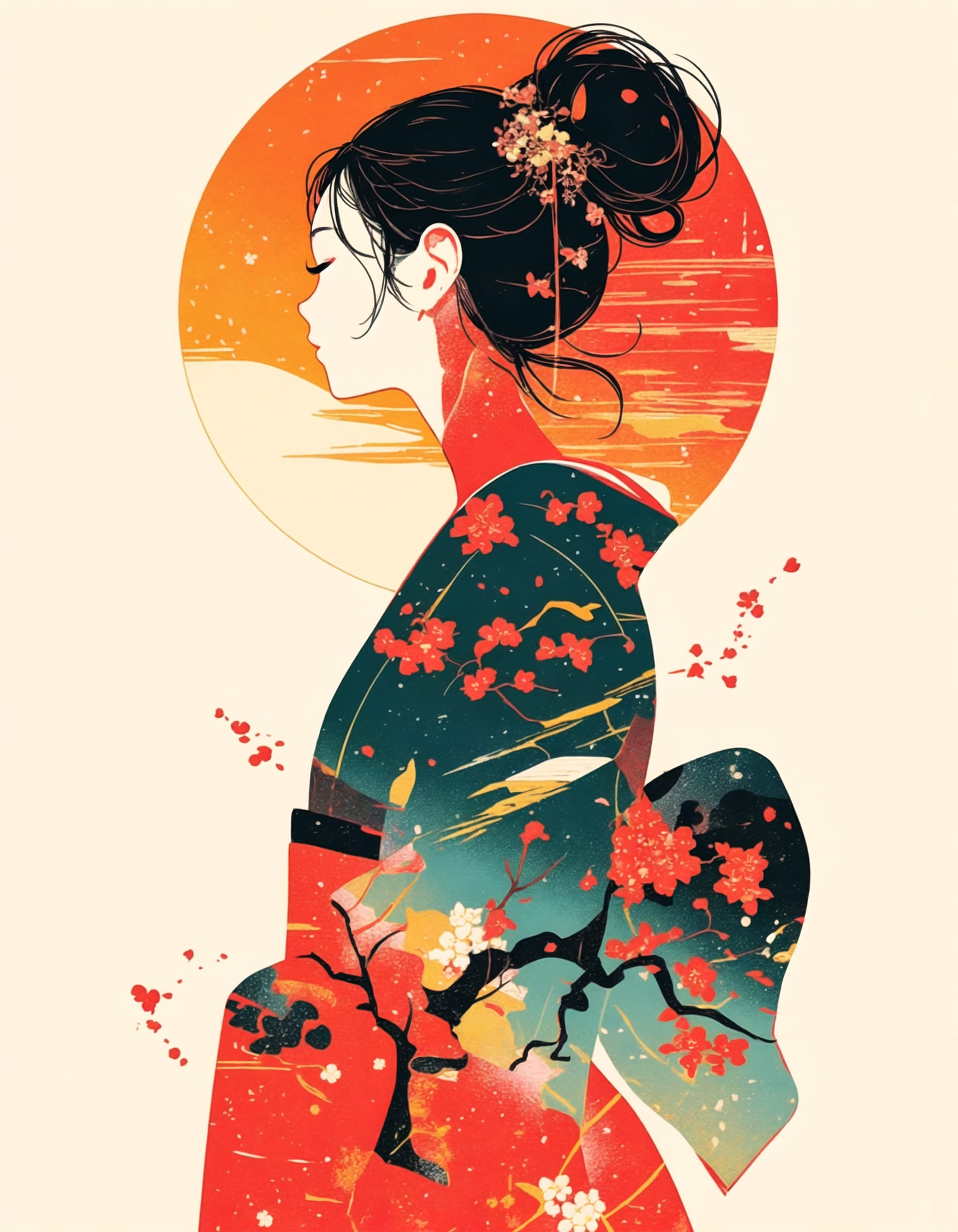 日本結い | の人気AIイラスト・グラビア