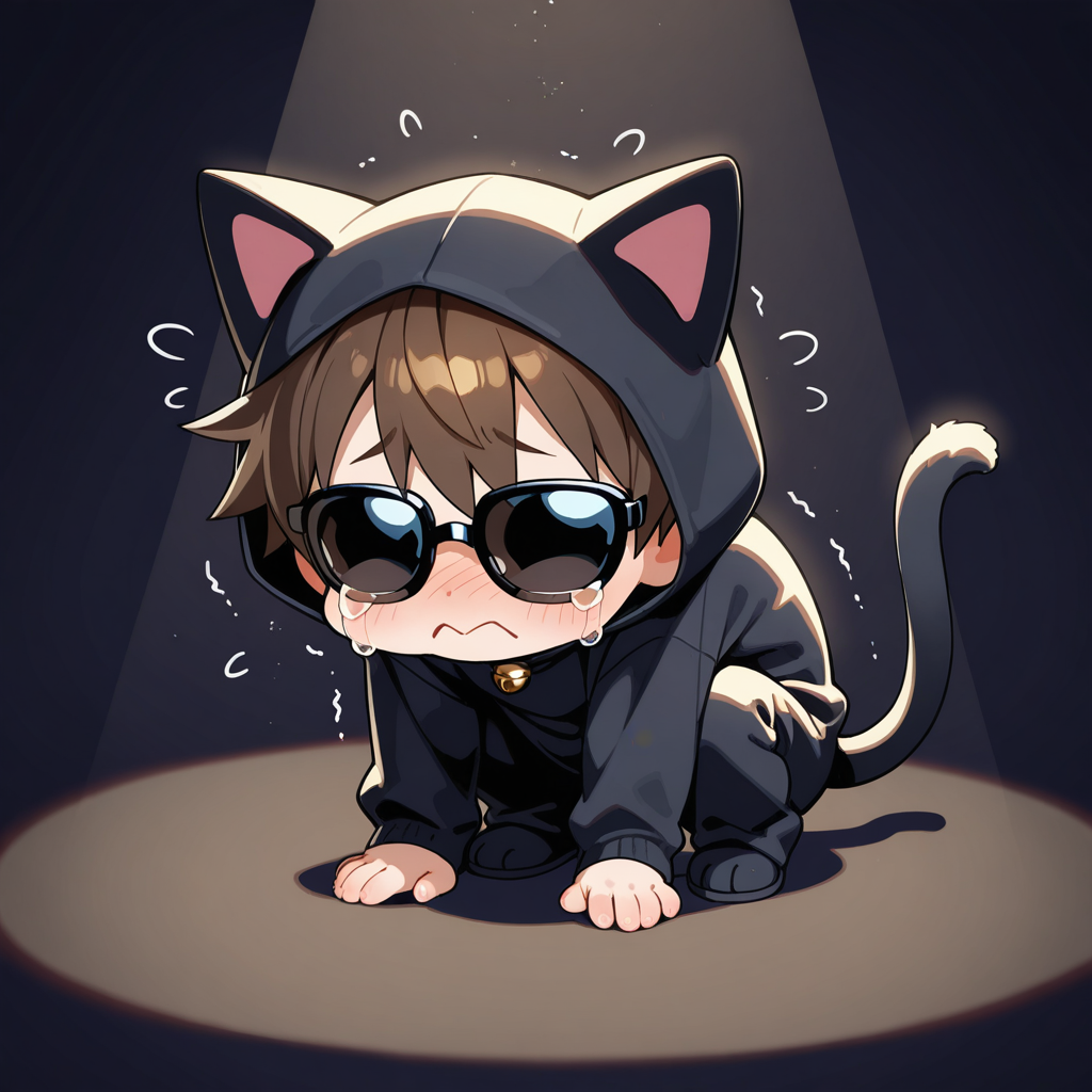 叡智な作品を投稿してしまった作者に怒る、企画部長ねこ。