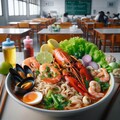 学食に出るseafood noodle 3枚目