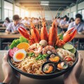 学食に出るseafood noodle 2枚目