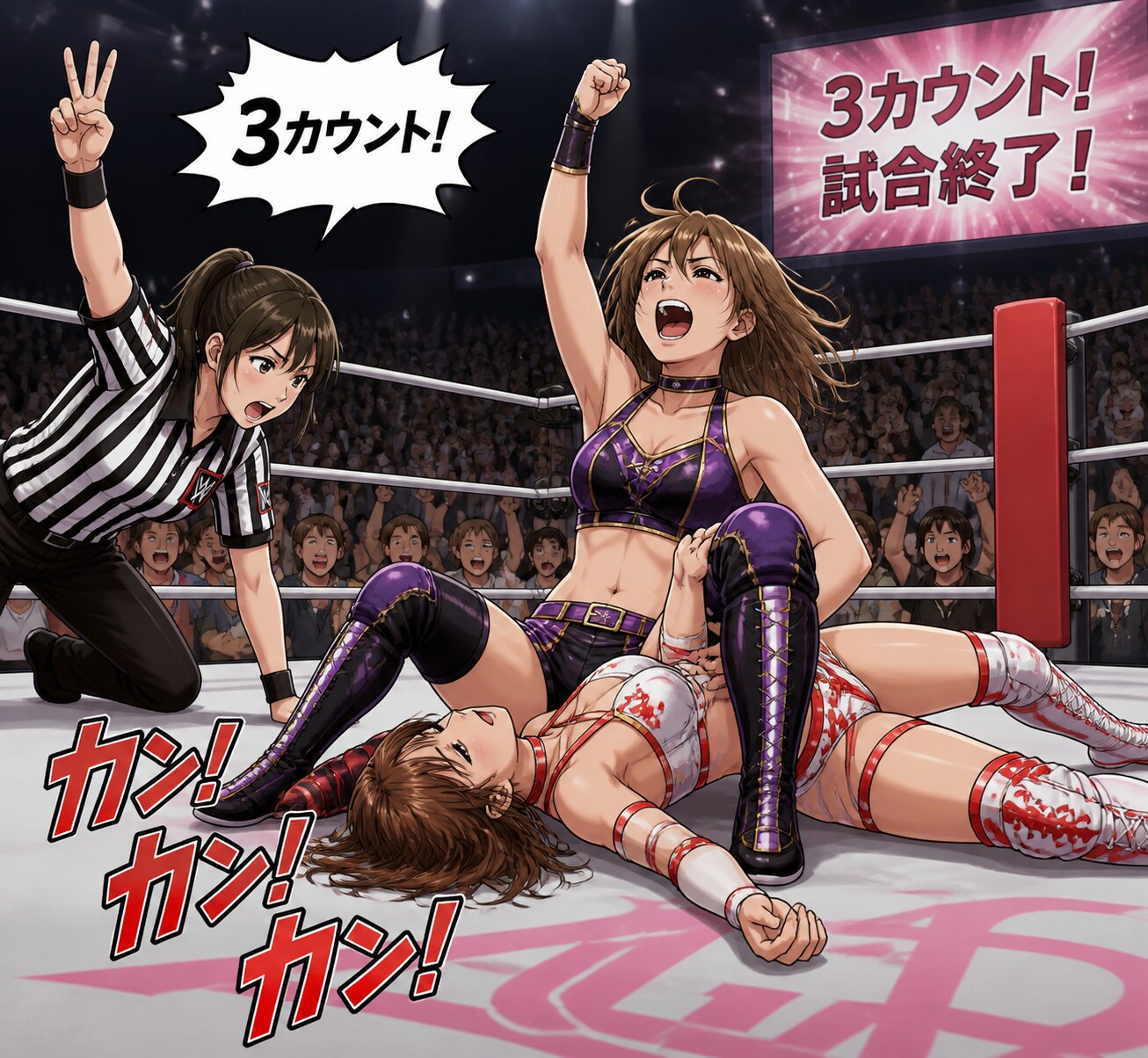 なんとか勝てたよレスラーちゃん