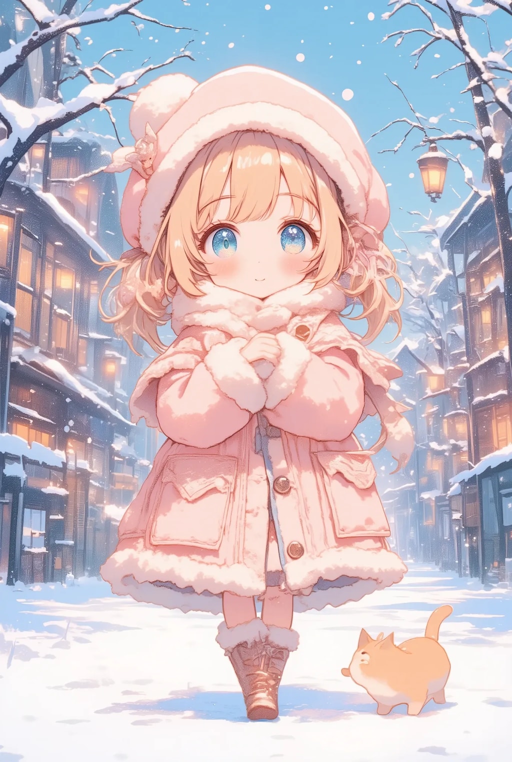 冬のもこもこフリフリちゃん
