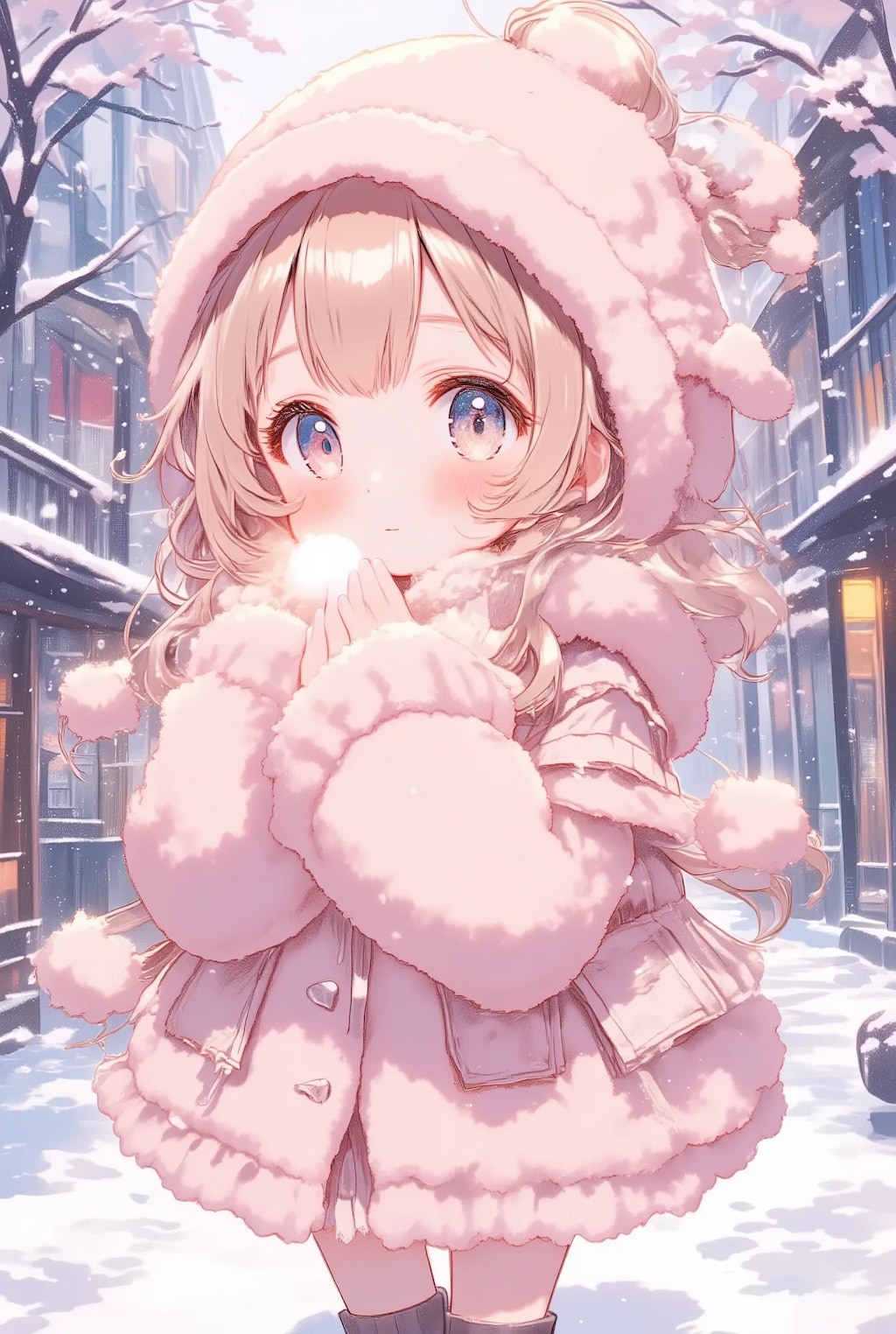 冬のもこもこフリフリちゃん