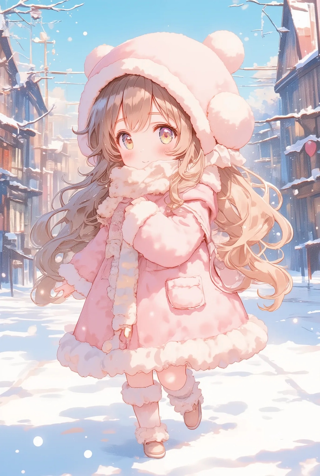 冬のもこもこフリフリちゃん
