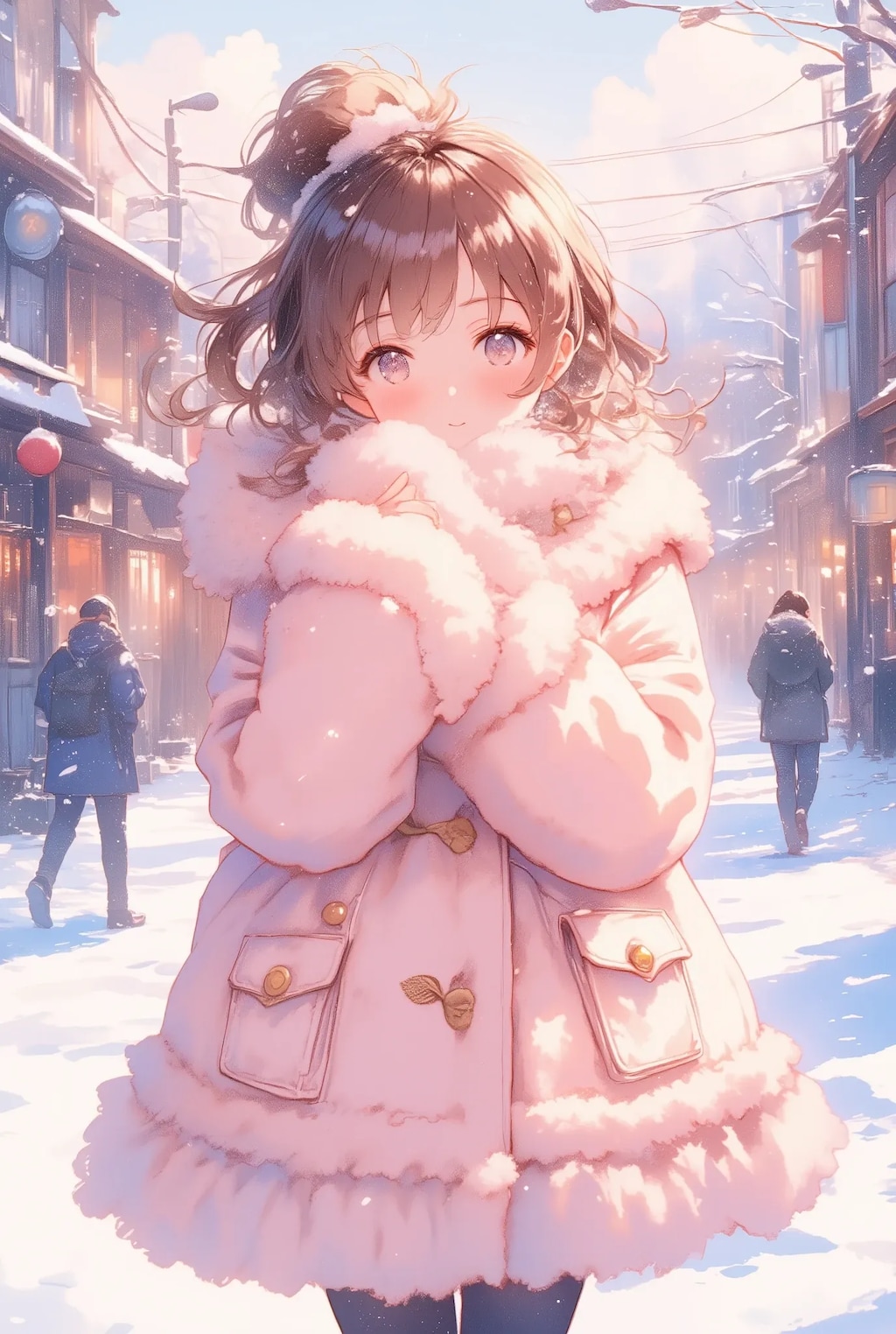 冬のもこもこフリフリちゃん