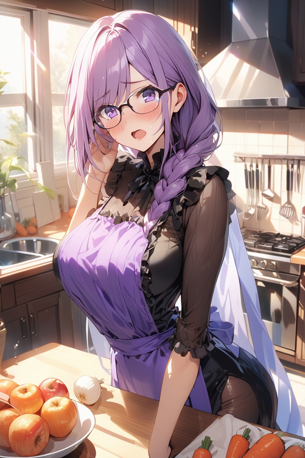 涙と眼鏡と三つ編みと　　　　　　　　　　　　　　　　🐼るか子ママ🐼　４