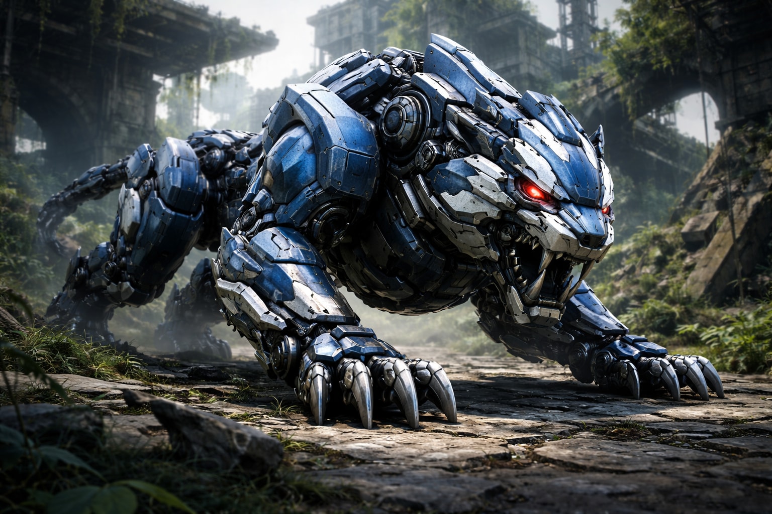 AIガチャ獣機 情景画像＆フィギア（瞳LED発光） | の人気AIイラスト・グラビア