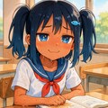 汗で教科書が濡れちゃったこなつちゃん 5枚目