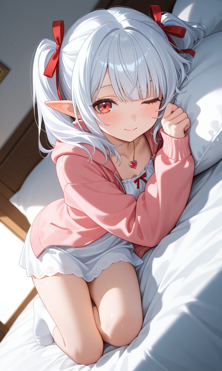 35、朝起こしに来るシロネさん