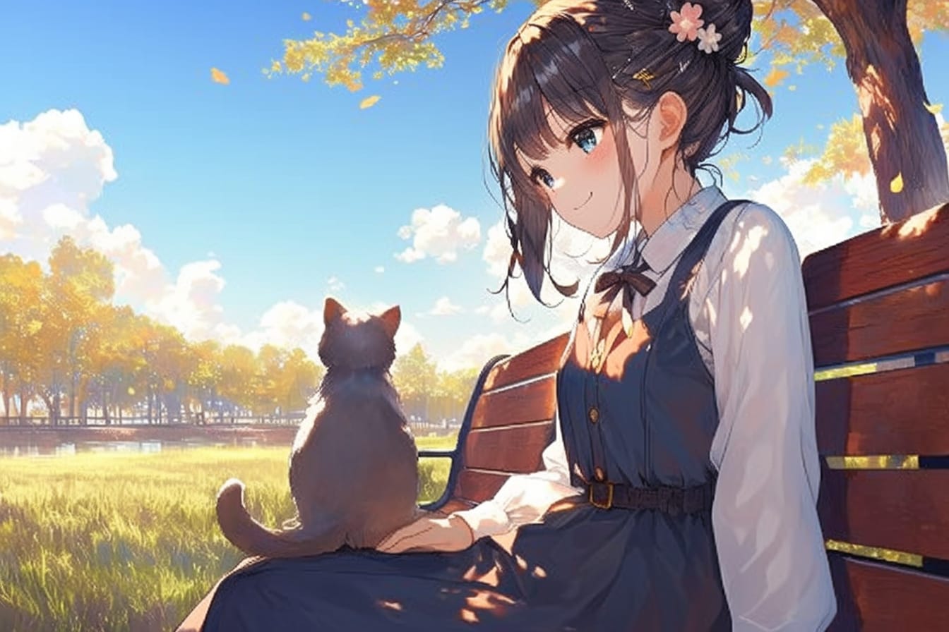猫🐈とおだんごちゃん🍡✨91 | の人気AIイラスト・グラビア