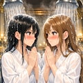 お風呂で煩悩退散‼️（滝修行の日　01） 2枚目