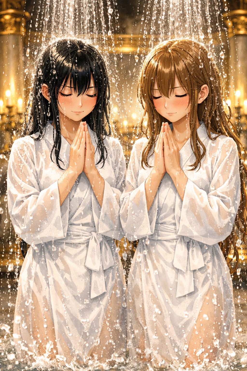 お風呂で煩悩退散‼️（滝修行の日　01）