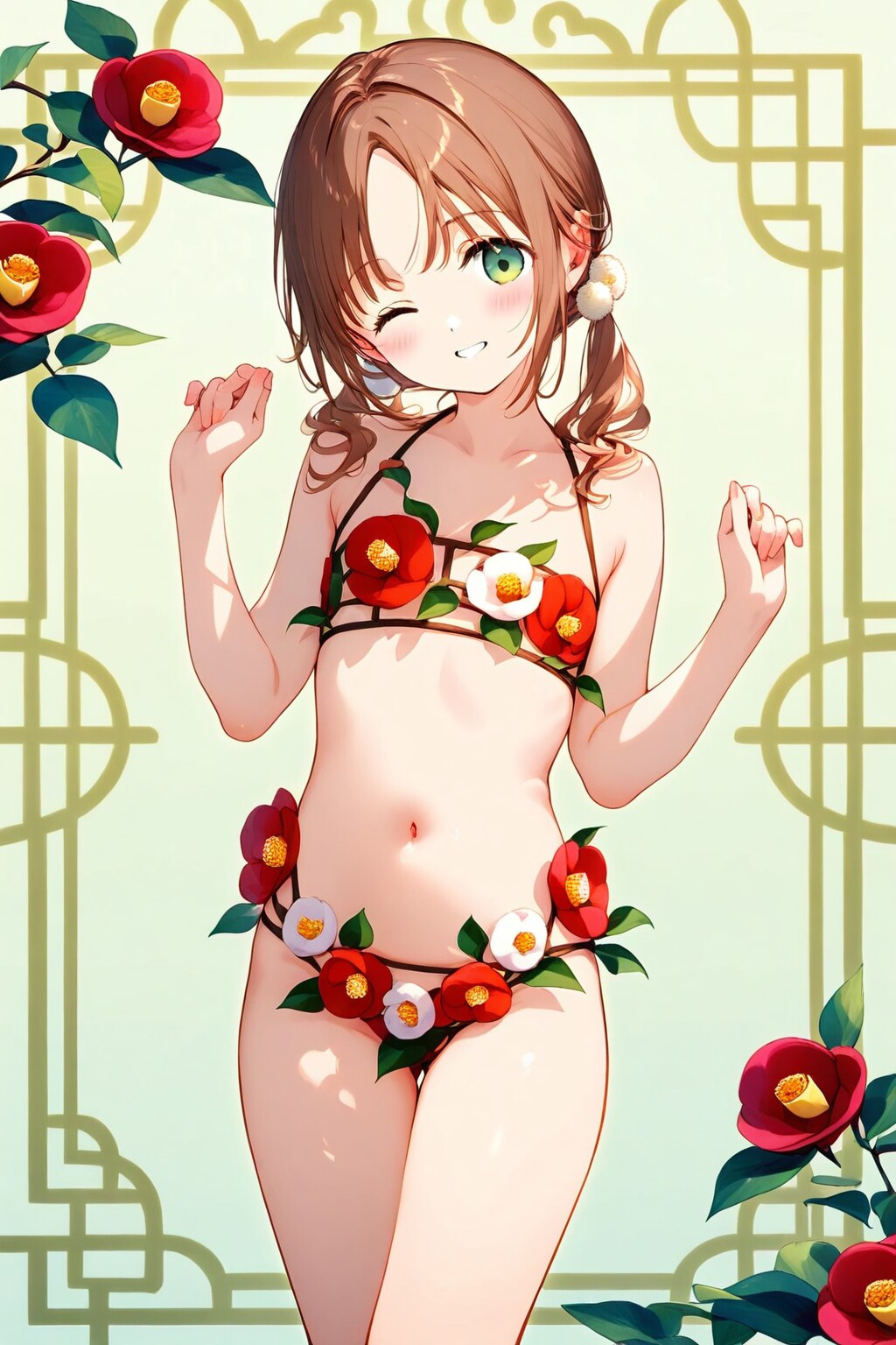 冬の終わりと椿の花②