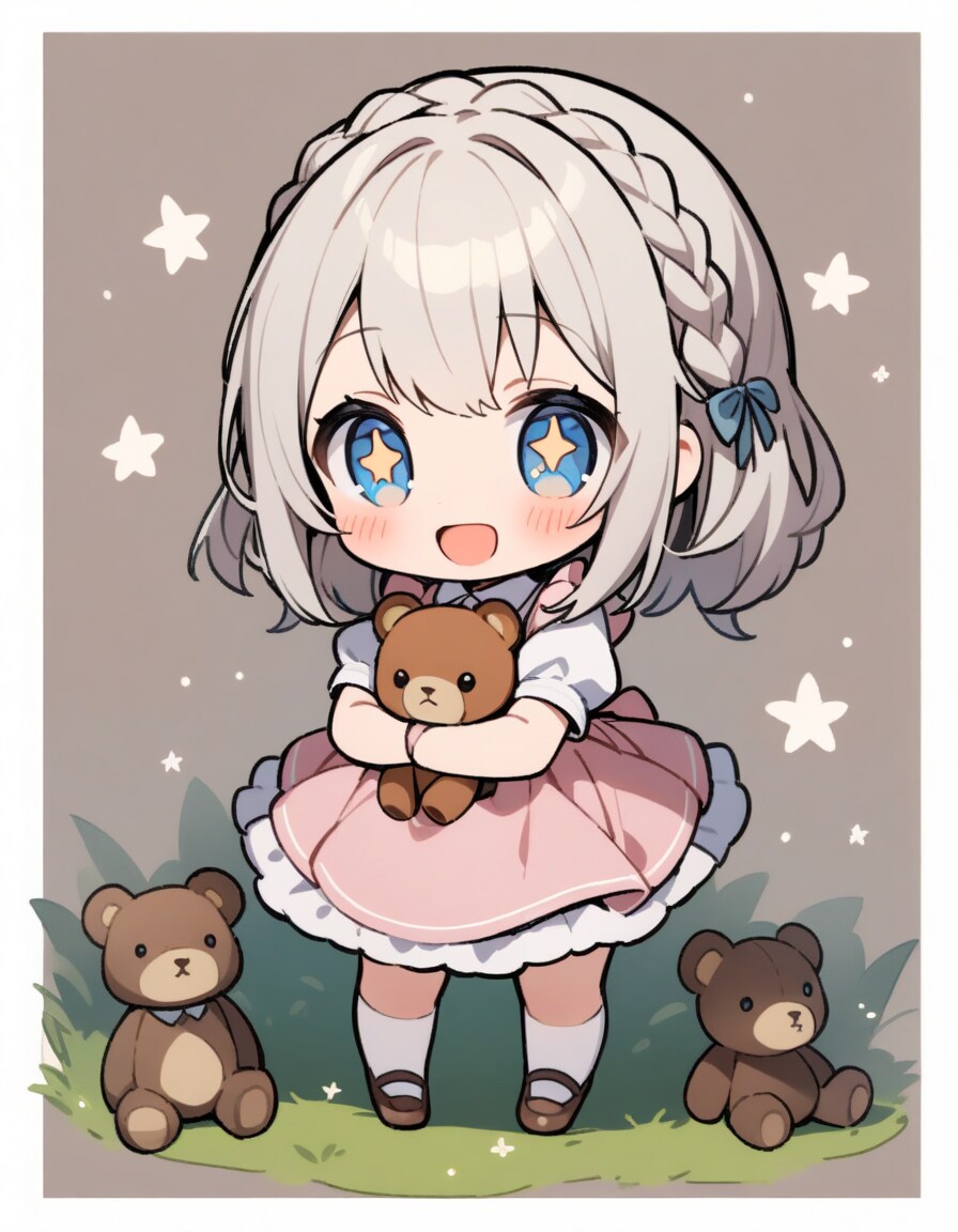 絵本の中の銀髪ちゃん