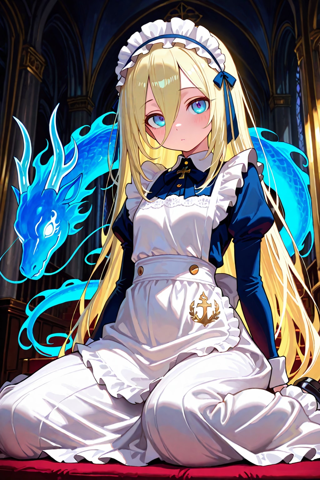 【イラスト】水龍使いのメイド