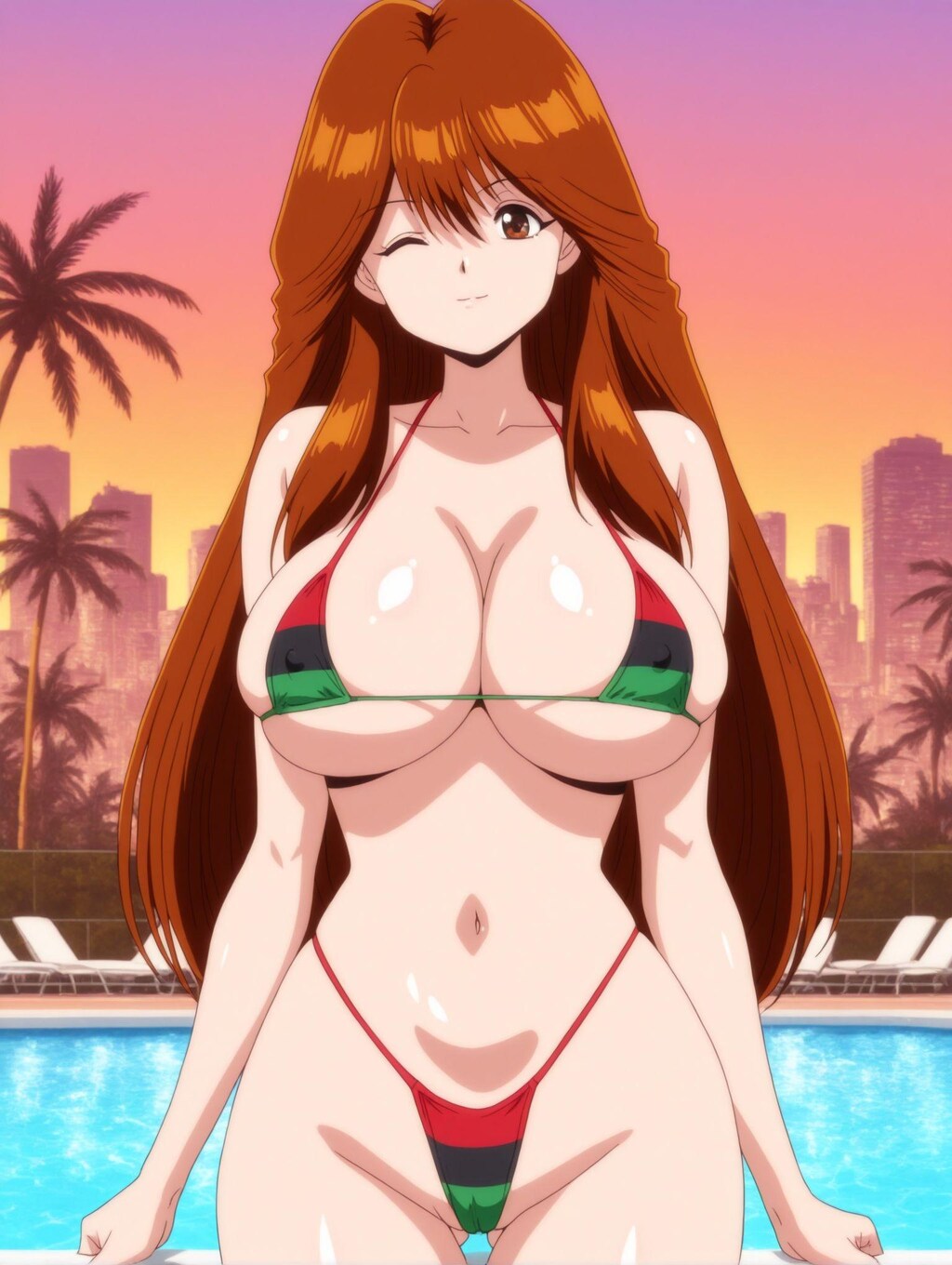 河合伊代菜×パン・アフリカンビキニ