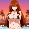 河合伊代菜×パン・アフリカンビキニ 2枚目