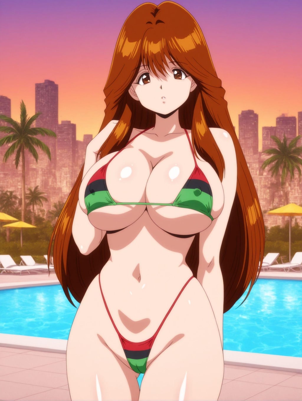 河合伊代菜×パン・アフリカンビキニ