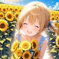 【夏】ヒマワリのような笑顔で 2枚目