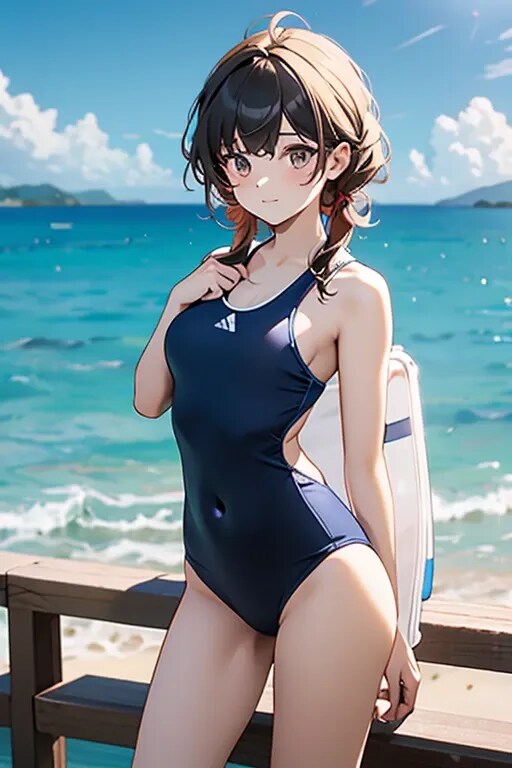 スクール水着の女の子