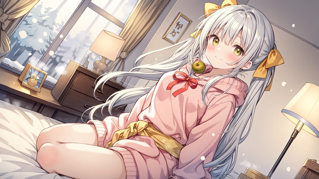 お外は寒いですね