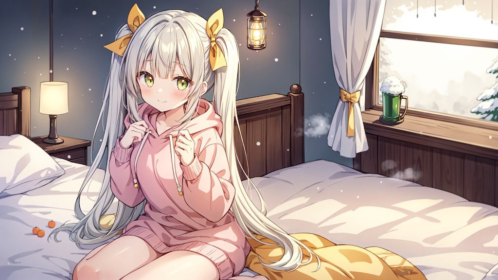 お外は寒いですね