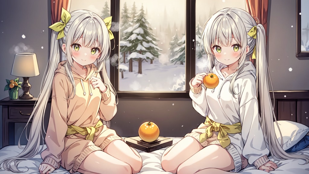 お外は寒いですね