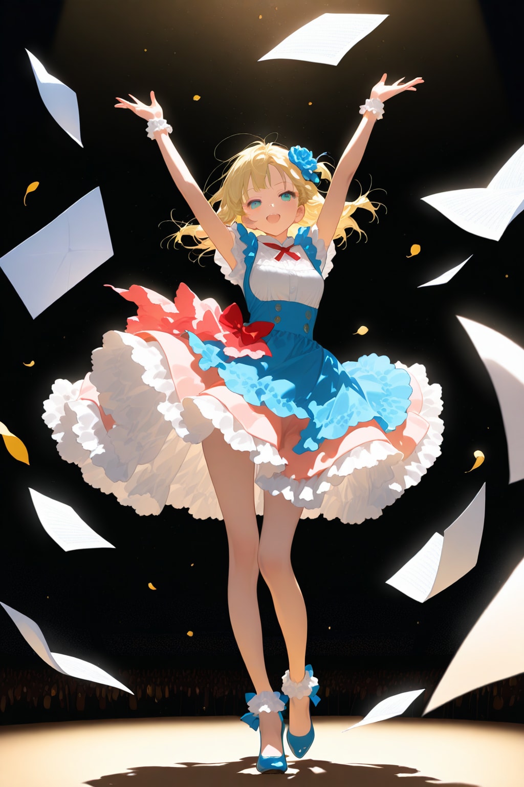 紙の上で踊る人々 | の人気AIイラスト・グラビア