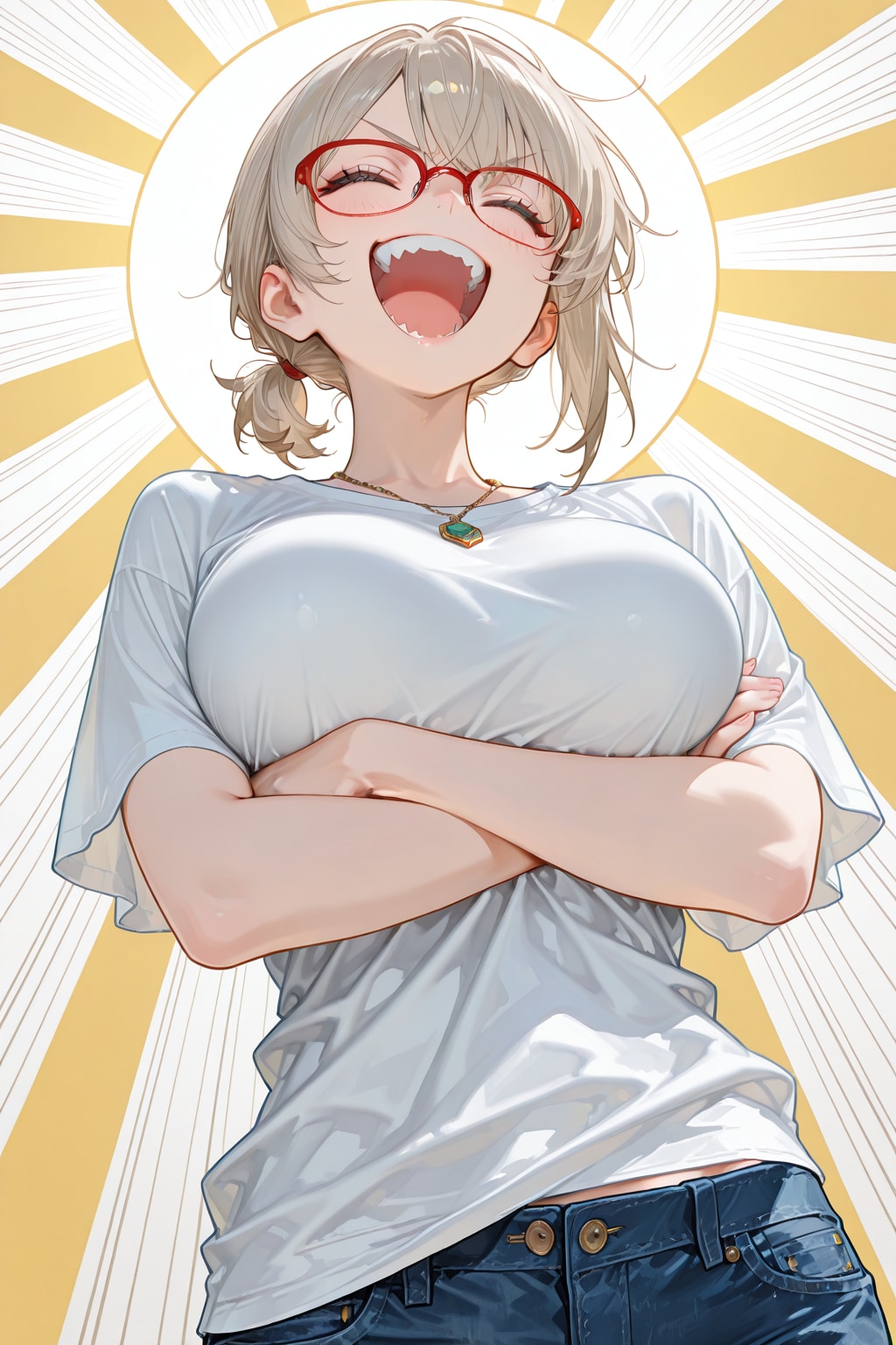 ハハハッ！許せ！