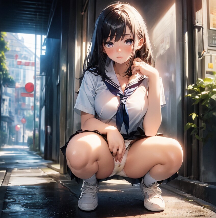見せてくれる娘