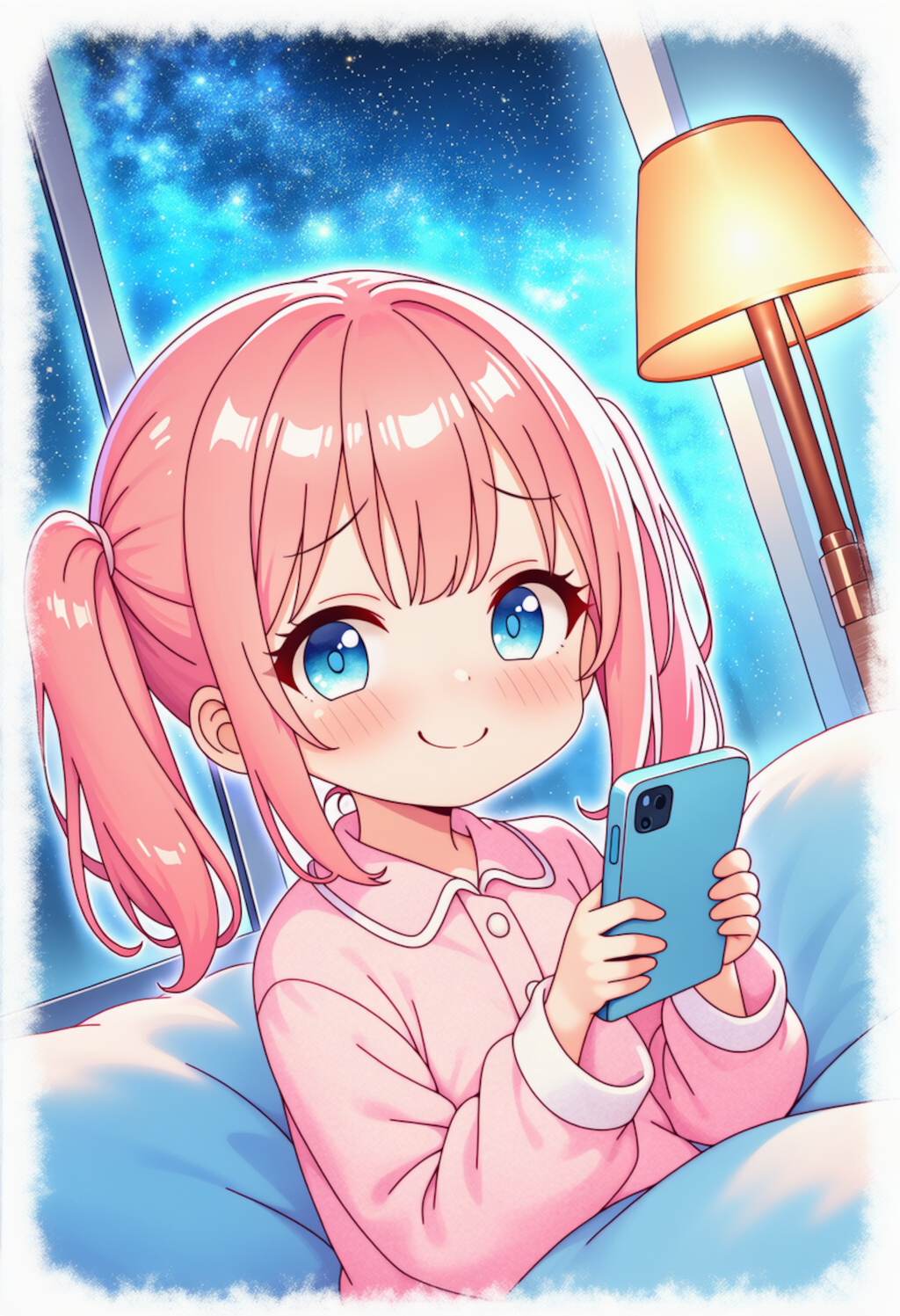 夜更かしする花音ちゃん