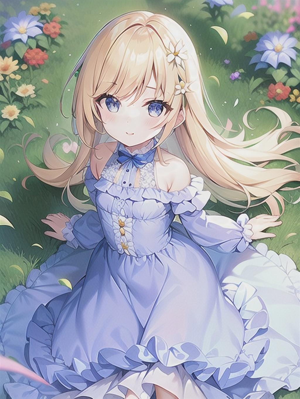 花咲く草原にて